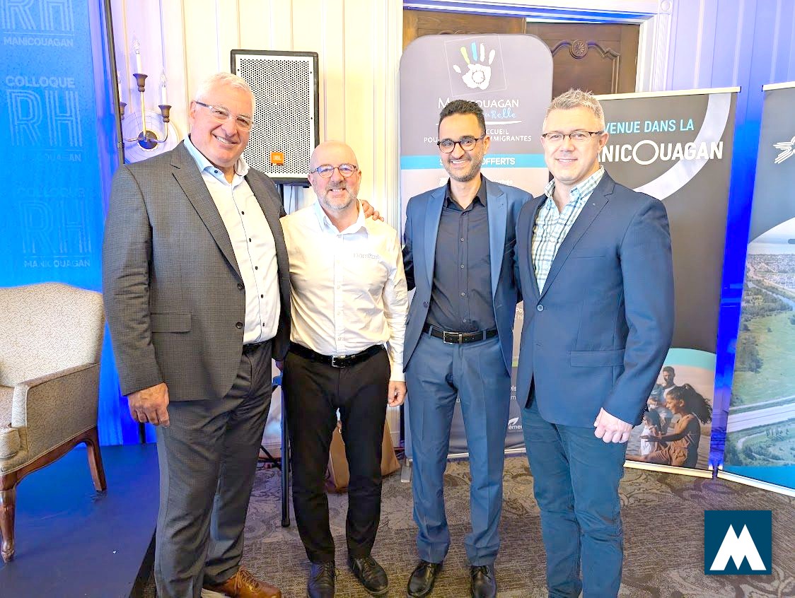 Panel au Colloque RH Manicouagan avec Martin Lépine et Janic Gaudreault
